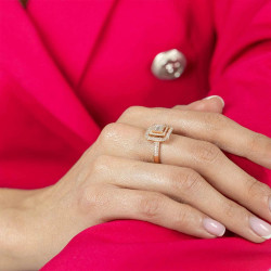 Zlatý prsten s diamanty 0,67 ct | iSezam.cz