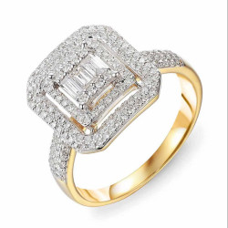 Zlatý prsten s diamanty 0,67 ct | iSezam.cz