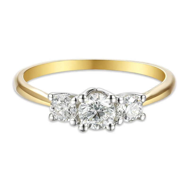 Prsten Noble s laboratorními diamanty 0,55 ct, zlato 585