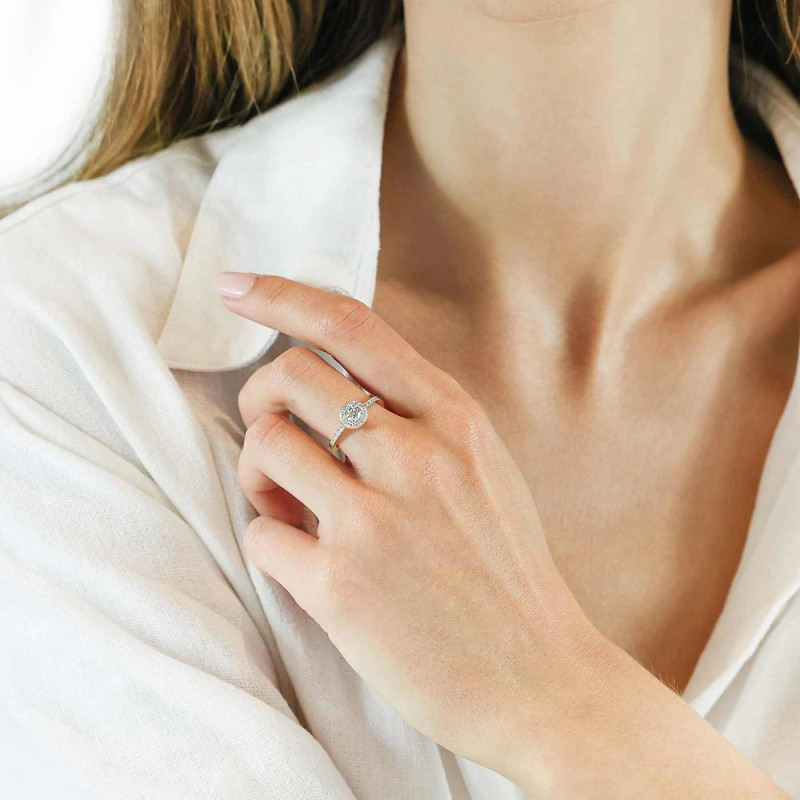 Prsten s laboratorními diamanty Metropolis 0,59 ct, zlato 585