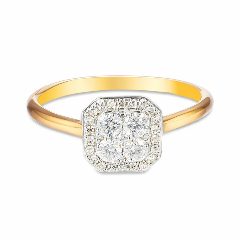 Prsten SWEET s diamanty 0,30 ct, zlato 585