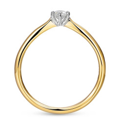 Zásnubní prsten s diamantem 0,10 ct | Zlato 585 | iSezam.cz