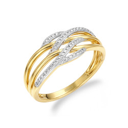 Zásnubní prsten VENEZIA s diamanty 0,10 ct | iSezam.cz