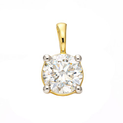 Elegantní zlatý přívěsek s laboratorním diamantem 0,50 ct | iSezam.cz