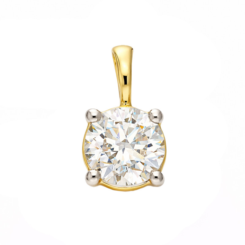Elegantní zlatý přívěsek s laboratorním diamantem 0,50 ct | iSezam.cz