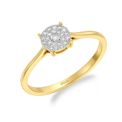 Zásnubní prsten SWEET s diamanty 0,09 ct | iSezam.cz