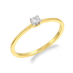 Zásnubní prsten SOLITER s diamantem 0,12 ct | iSezam.cz