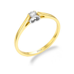 Objevte exkluzivní zásnubní prsten Amado ze zlata 585 s diamantem 0,10 ct. Romantický design s certifikátem pravosti. Ideální pr