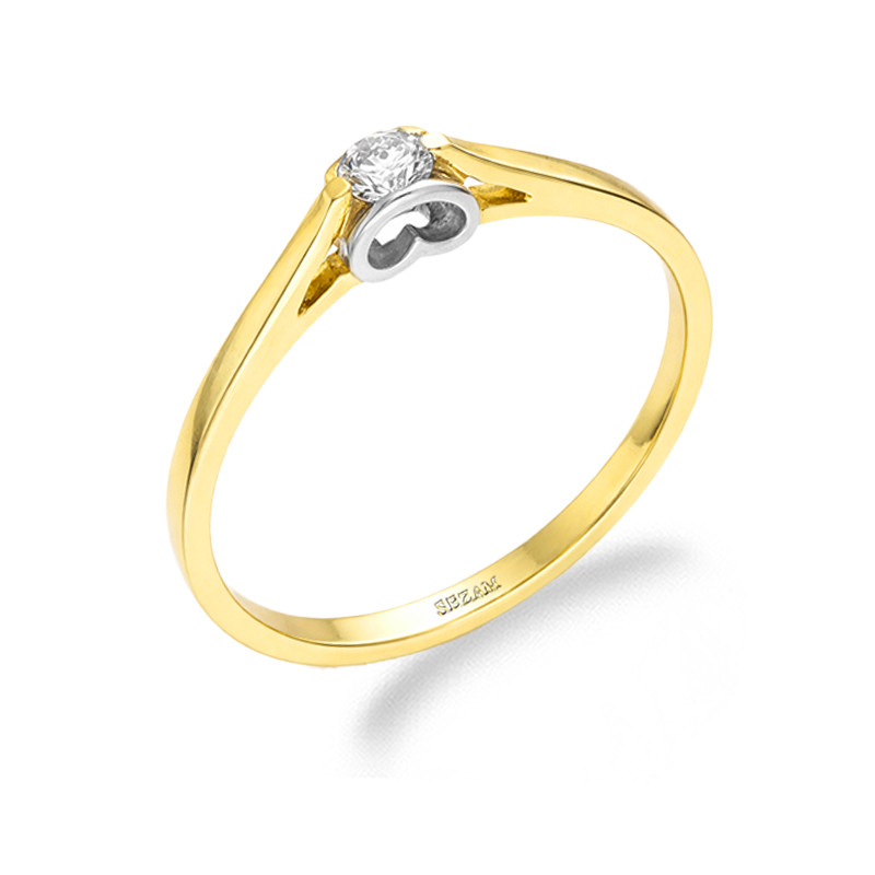 Objevte exkluzivní zásnubní prsten Amado ze zlata 585 s diamantem 0,10 ct. Romantický design s certifikátem pravosti. Ideální pr