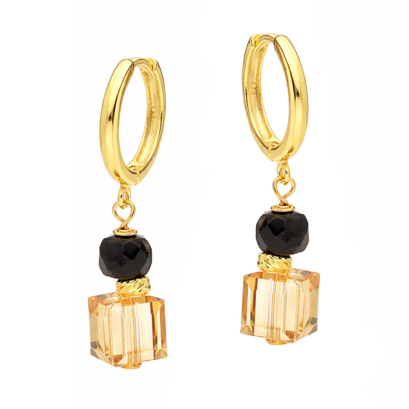 Visací náušnice Spinel & Swarovski | iSezam.cz