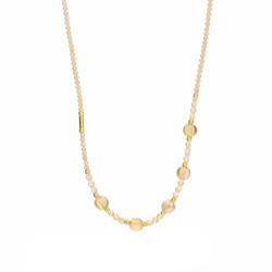 Náhrdelník Topaz Gold & Swarovski Stříbro 925 | iSezam.cz