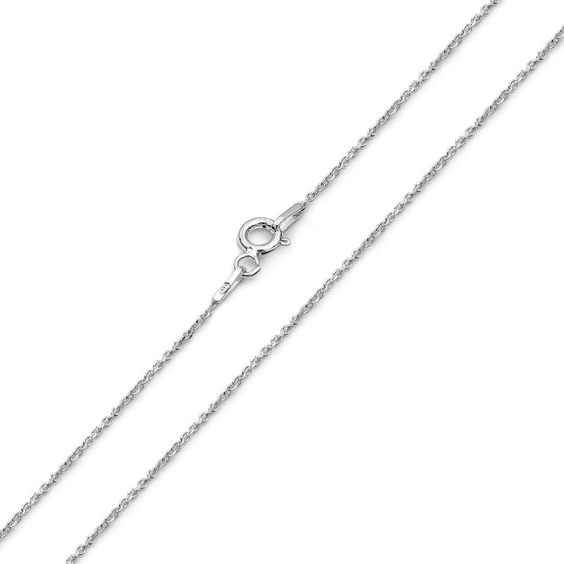 Jemný řetízek z rhodiovaného stříbra 925, vzor ankr, šířka 0,6 mm. Krásný a univerzální šperk pro každou příležitost. Zapínání n