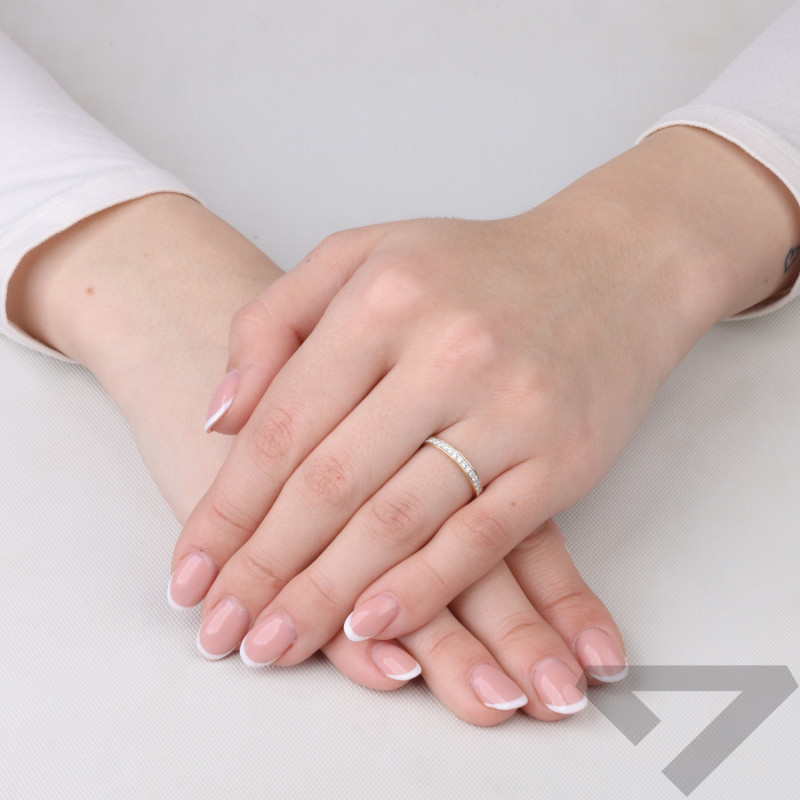Zásnubní prsten Line of Love s diamanty 0,51 ct, zlato 585