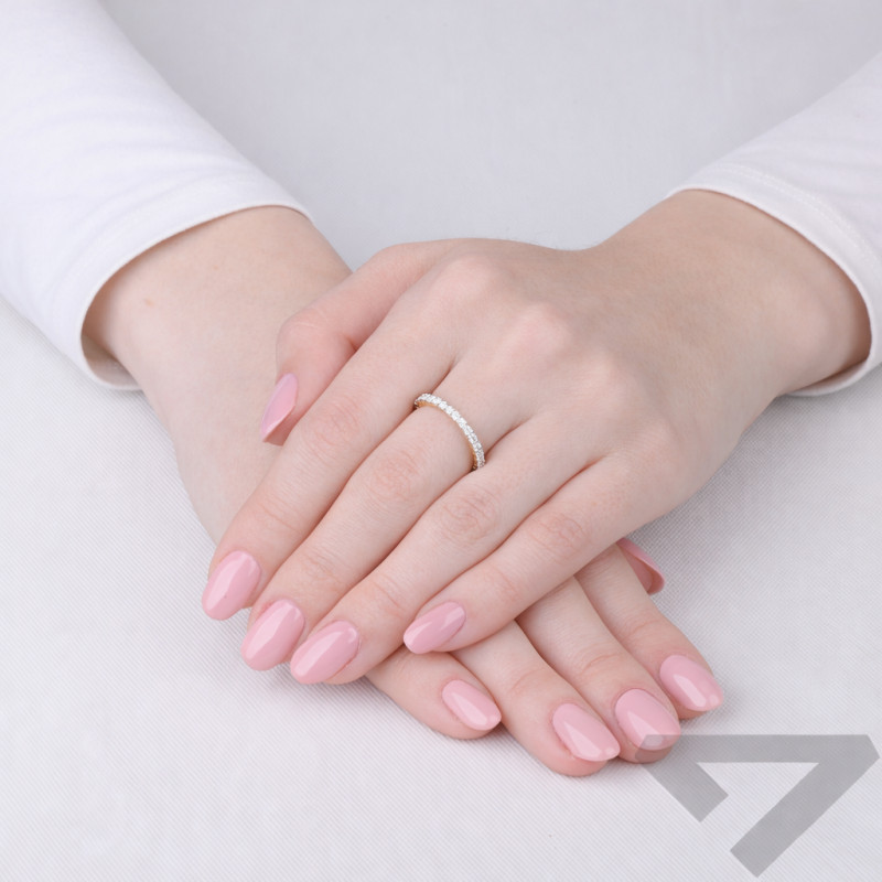 Prsten Lásky eternity s laboratorními diamanty 0,95 ct, zlato 585