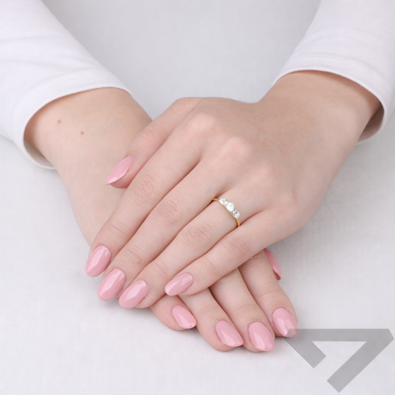 Prsten Noble s laboratorními diamanty 0,63 ct, zlato 585