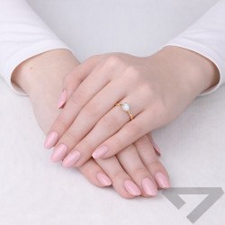 Prsten Soliter s laboratorním diamantem 1,08 ct, zlato 585