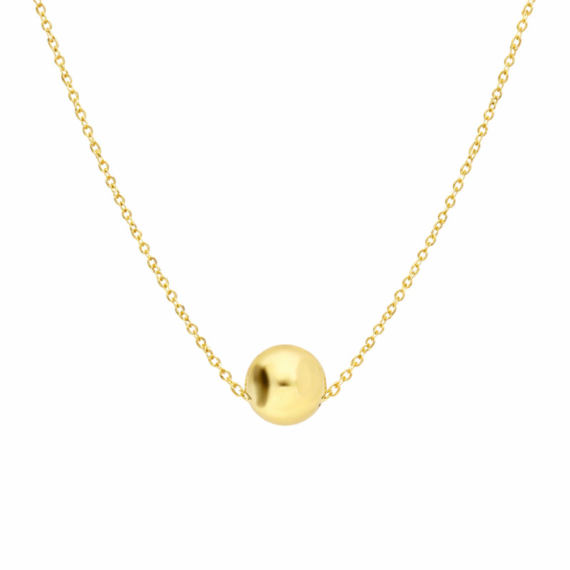 Zlatý Náhrdelník s Kuličkou ryzosti 375 - Minimalistický Design