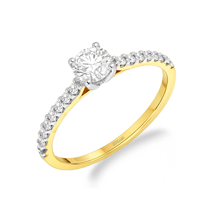 Zásnubní prsten Soliter Bis | Laboratorní diamanty 0,51 ct | iSezam.cz