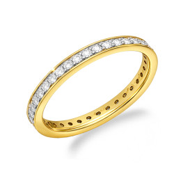 Zlatý prsten s diamanty 0,51 ct | iSezam.cz