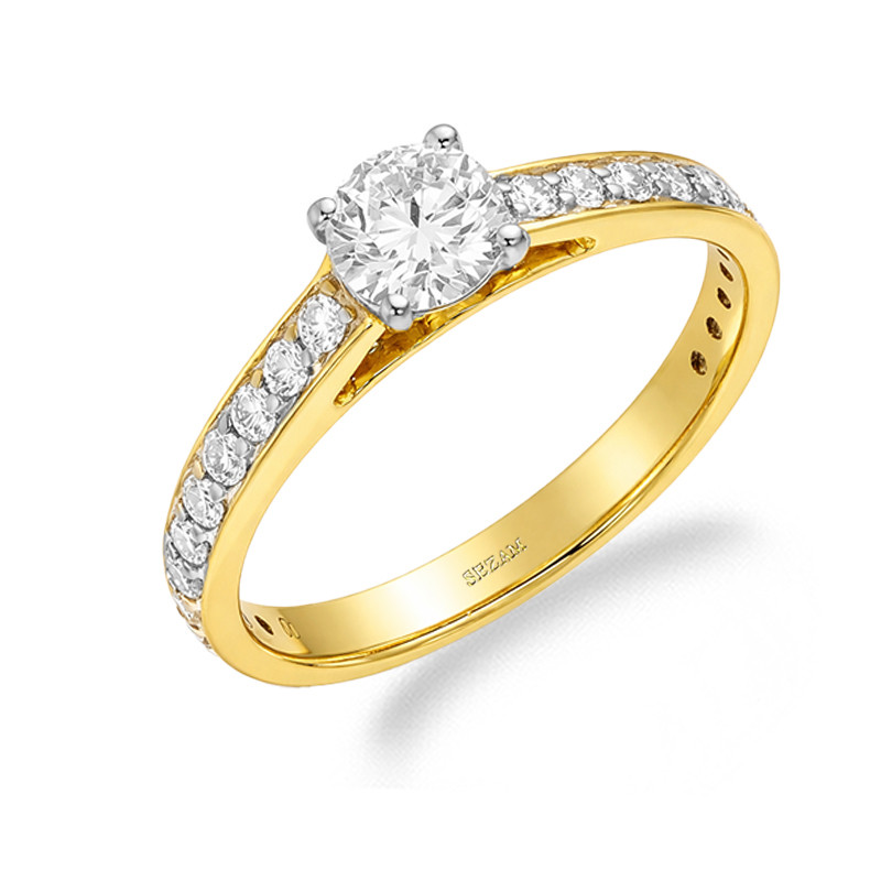 Zásnubní prsten Soliter 1,05 ct Diamant | iSezam.cz