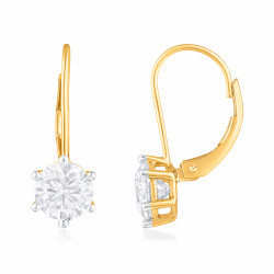 Náušnice z laboratorních diamantů 2,06 ct | iSezam.cz