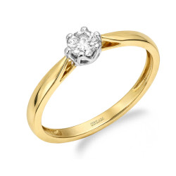 Objevte luxusní zásnubní prsten Royal z 14k zlata s přírodním diamantem 0,30 ct. Dokonalá volba pro váš výjimečný okamžik. Certi