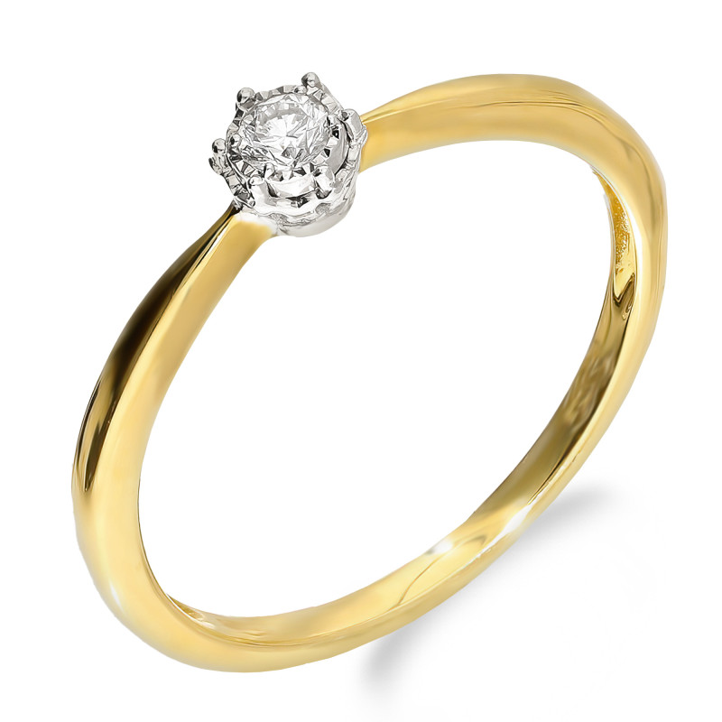 Zásnubní prsten s diamantem 1 ct | iSezam.cz