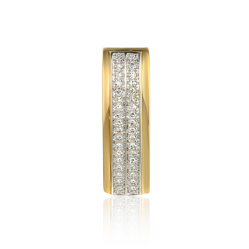 Zlatý přívěsek s diamanty LINE ryzost 585 | iSezam.cz