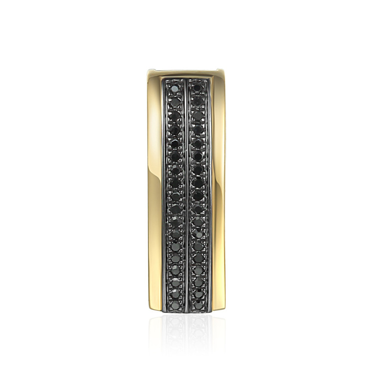 Zlatý přívěsek s černými diamanty 0,10 ct | iSezam.cz