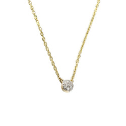 Zlatý náhrdelník SWEET s diamanty 0,02 ct | iSezam.cz