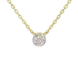 Zlatý náhrdelník SWEET s diamanty 0,02 ct | iSezam.cz