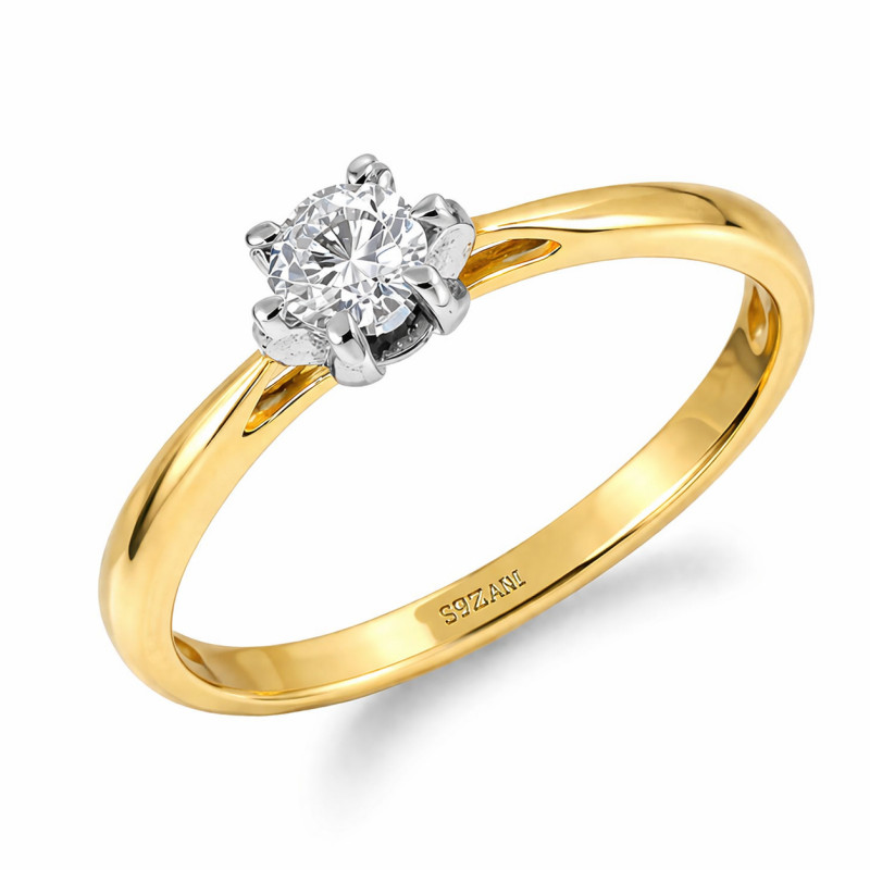 Zásnubní prsten Electa 585 se 0,17ct diamantem | iSezam.cz