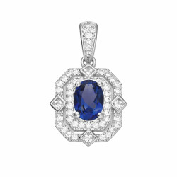 Objevte elegantní stříbrný přívěsek s přírodním topasem Blue London a zirkony. Ideální pro večerní i denní nošení. Další šperky 
