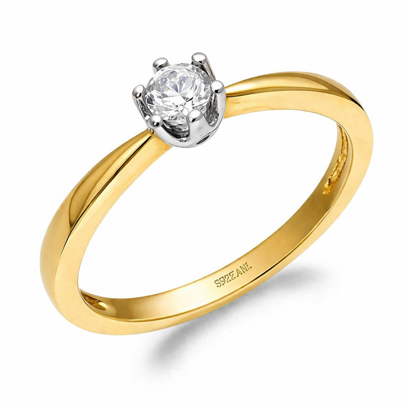 Zásnubní prsten Royal s diamantem 0,10 ct | iSezam.cz
