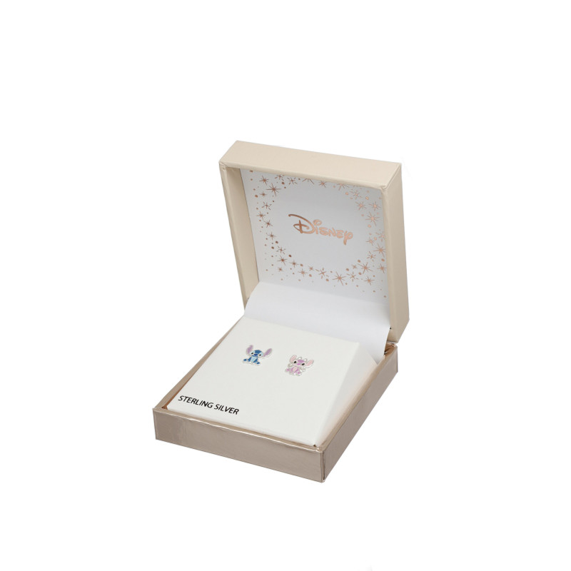 Stříbrné náušnice pro dívky Stitch a Angel ES00088SL.CS