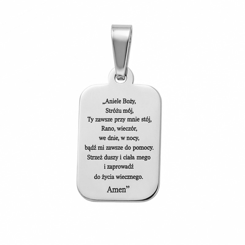 Medailon stříbrný s Andělem strážným