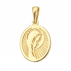 Objevte elegantní zlatý medailonek s Matkou Boží, ryzost 585. Ideální dárek ke křtu či svatbě. Krásný symbol víry.
