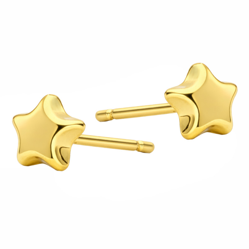 Náušnice zlaté hvězdy 585 | iSezam.cz