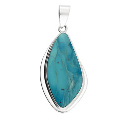 Stříbrný přívěsek tyrkys chrysocolla | iSezam.cz