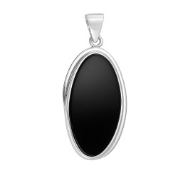 Stříbrný přívěsek s onyxem | iSezam.cz