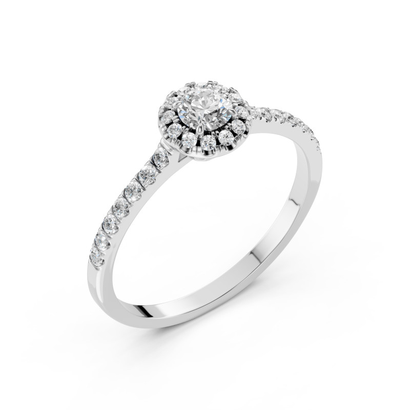 Zásnubní prsten Soliter Věčnost s diamanty 0.25ct | iSezam.cz