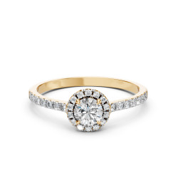 Zásnubní prsten Soliter Eternity s diamanty 101-10095-Y-0.5 | iSezam.cz
