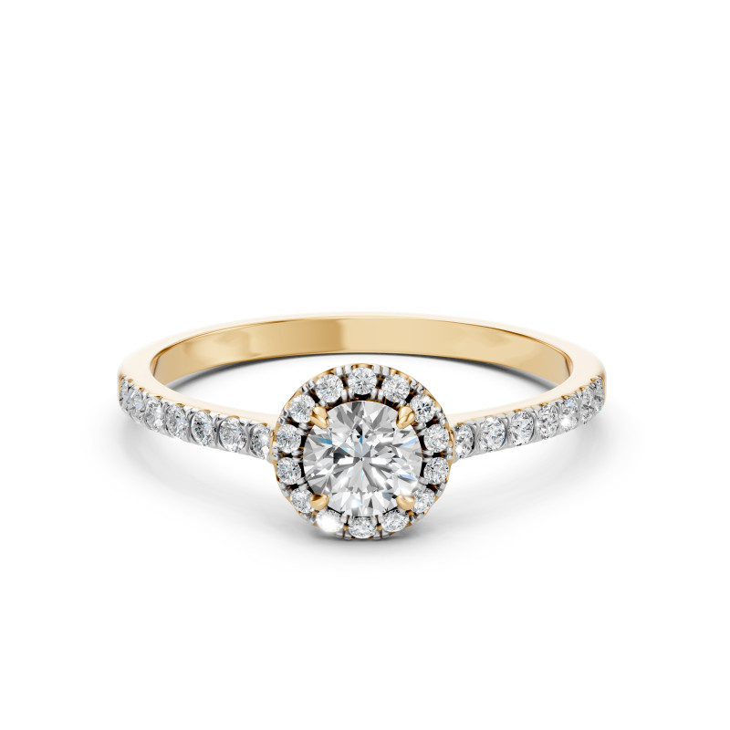 Zásnubní prsten Soliter Eternity s diamanty 101-10095-Y-0.5 | iSezam.cz