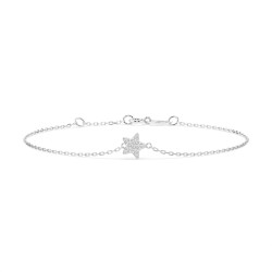 Náramek Minimalismus s diamanty 105-10013-W-0.03 - Klenotnictví Sezam