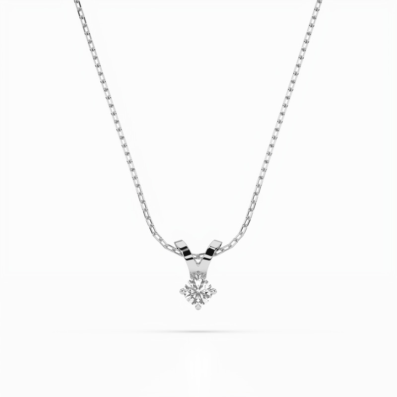 Náhrdelník Soliter s diamantem 104-10037-W-0.1 | iSezam.cz