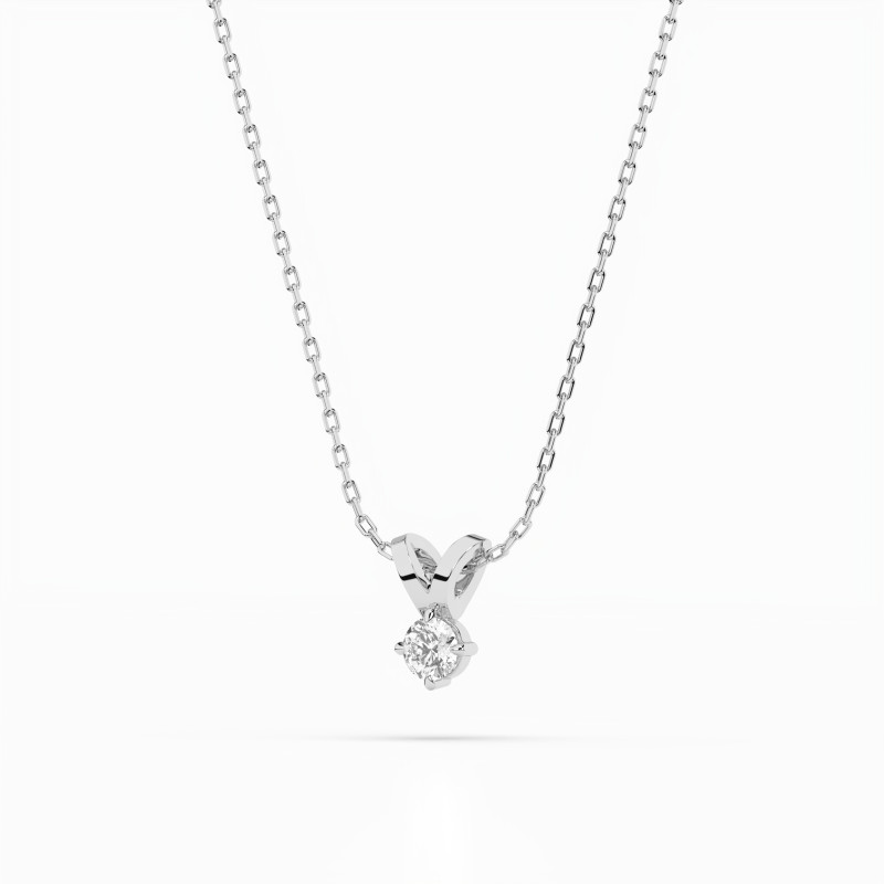 Náhrdelník Soliter s diamantem KB 104-10037-W-0.1