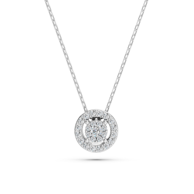 Náhrdelník Iluze s diamanty 104-10002-W-0.03 - Jubiler Sezam