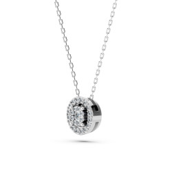 Náhrdelník Iluze s diamanty 104-10002-W-0.03 - Jubiler Sezam