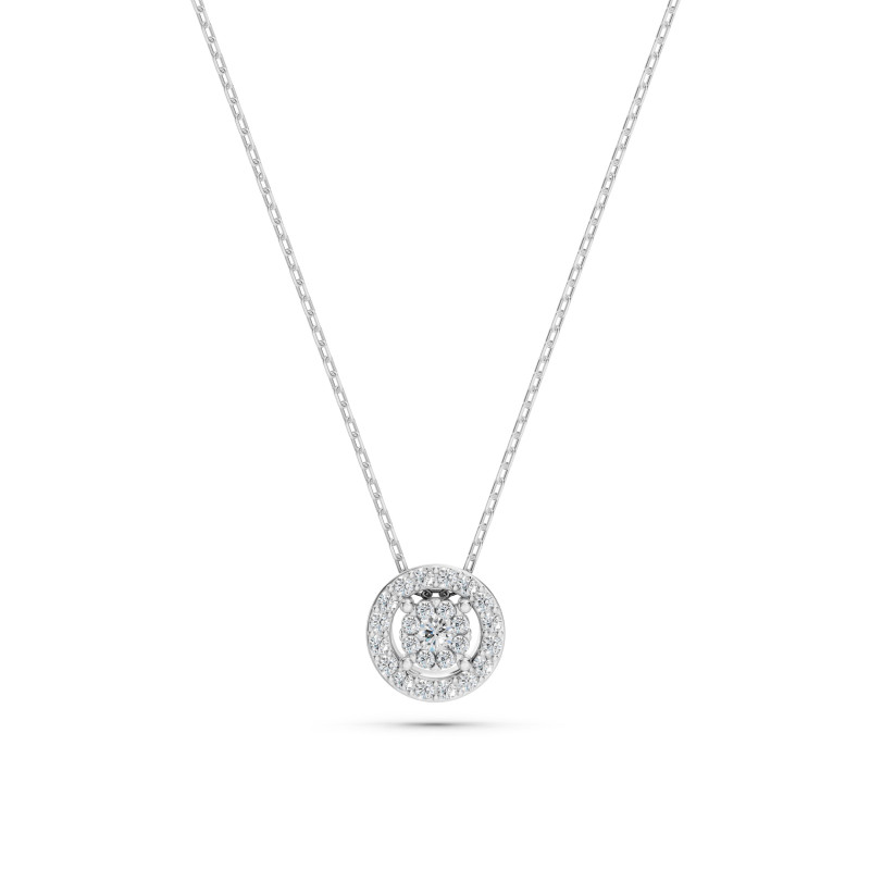 Náhrdelník Iluze s diamanty 104-10002-W-0.03 - Jubiler Sezam