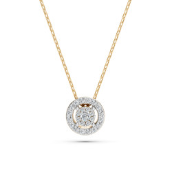 Náhrdelník Iluze s diamanty 104-10002-Y-0.03 | iSezam.cz